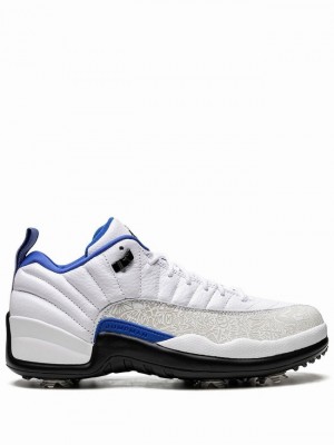 Air Jordan 12 Nike Low Golf Laser Hombre Blancas | JQF-431082