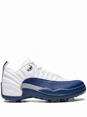 Air Jordan 12 Nike Low Hombre Blancas Azules | IEX-628137