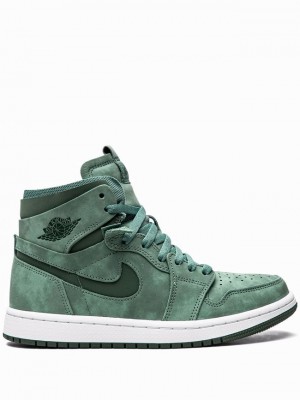 Air Jordan 1 Nike Jordan 1 High Zoom Air CMFT Emerald Mujer Verde | VQF-825179
