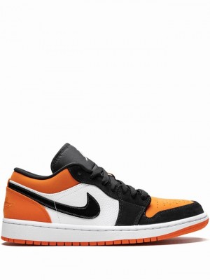 Air Jordan 1 Nike Low Hombre Negras Naranjas | RHI-857243