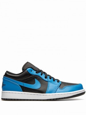 Air Jordan 1 Nike Low Laser Hombre Negras Azules | TWG-814569