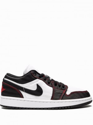 Air Jordan 1 Nike Low Mujer Blancas Negras | RAG-496508