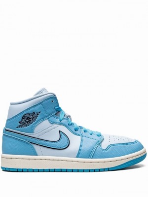 Air Jordan 1 Nike Mid SE Mujer Azules | TGJ-645082