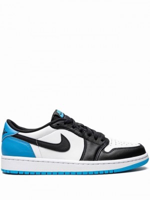 Air Jordan 1 Nike Retro Low OG Mujer Negras Blancas Azules | SEQ-176920
