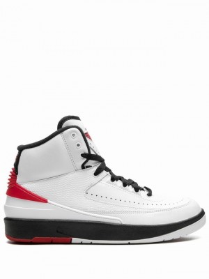 Air Jordan 2 Nike Retro Chicago Mujer Blancas Rojas | FJR-618739