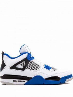 Air Jordan 4 Nike Retro Hombre Blancas Azules | YGK-147089