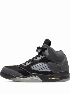 Air Jordan 5 Nike Retro Hombre Negras Gris | XMQ-549263