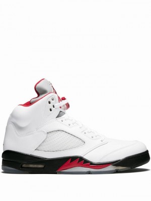 Air Jordan 5 Nike Retro Mujer Blancas | DPM-839146