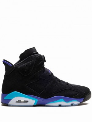 Air Jordan 6 Nike Aqua Hombre Negras | MEG-215408