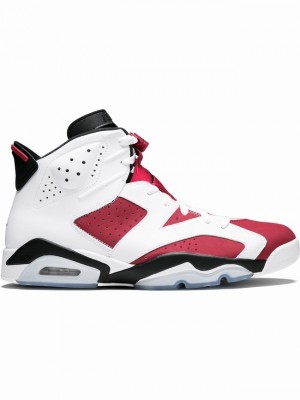 Air Jordan 6 Nike Retro Carmine Mujer Blancas Rojas | DAM-496015