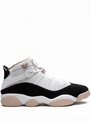 Air Jordan 6 Nike Rings Fossil Stone Hombre Blancas Negras | UPY-867240