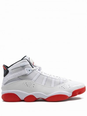 Air Jordan 6 Nike Rings Hombre Blancas Rojas | ZYC-017859