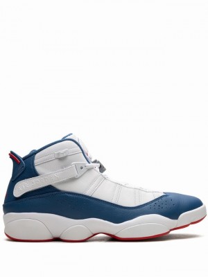 Air Jordan 6 Nike Rings True Hombre Blancas Azules | XSI-381059
