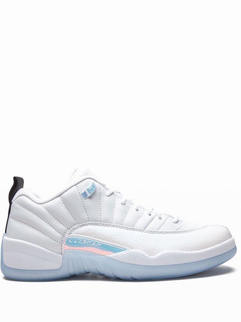 Air Jordan 12 Nike Low Hombre Blancas | TGE-812493