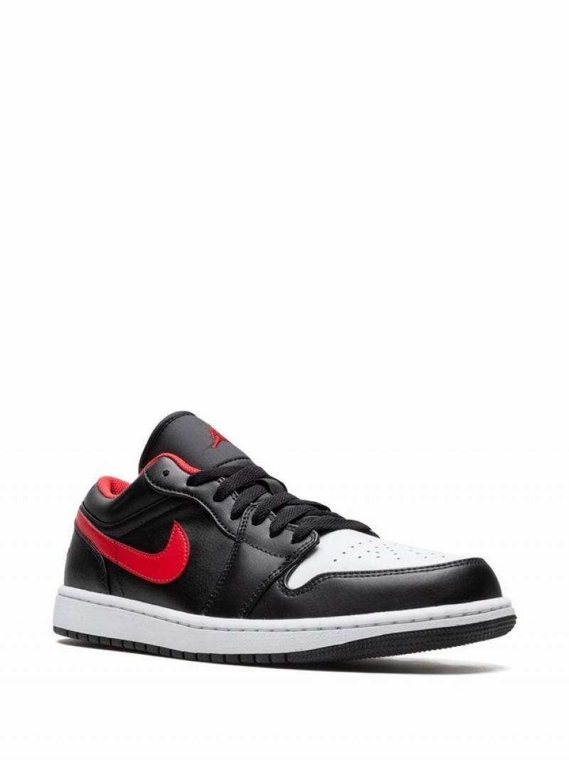 Air Jordan 1 Nike Low Hombre Blancas Negras | WPT-702813