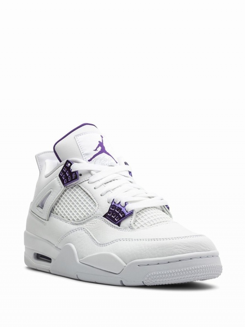 Air Jordan 4 Nike Retro Hombre Blancas | EIC-274160