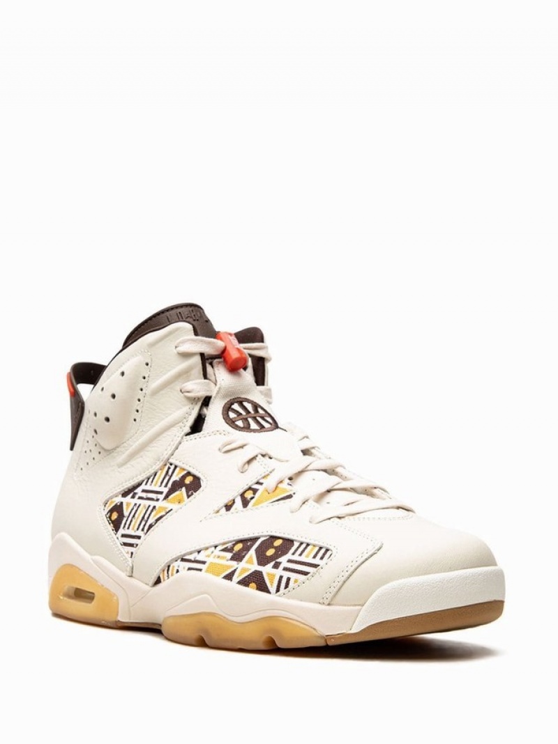 Air Jordan 6 Nike Quai 54 Hombre Blancas | LQE-396215